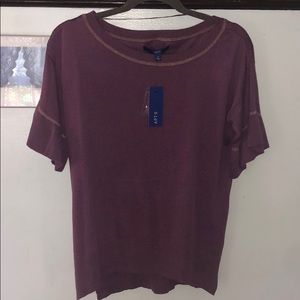 Flutter sleeve sweater